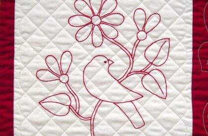 Redwork Embroidery Class