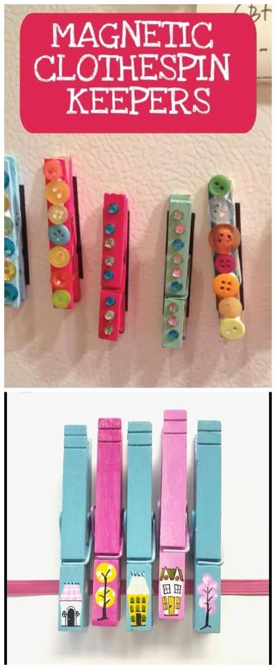 Creation Station – Clothespin Fridge Clips